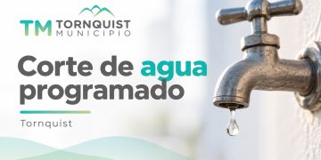TORNQUIST: Corte de agua programado para este sábado 10