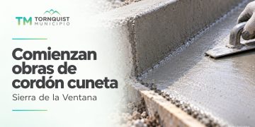 SIERRA DE LA VENTANA: Comienza la obra de cordón cuneta