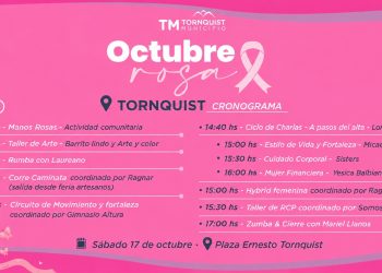 TORNQUIST: Octubre Rosa «habrá jornadas de prevención y concientización en todo el distrito»