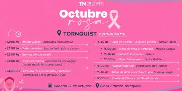 TORNQUIST: Octubre Rosa «habrá jornadas de prevención y concientización en todo el distrito»