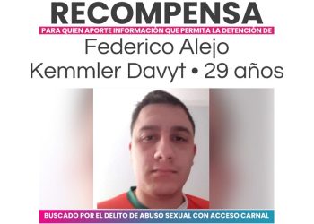Ofrecen hasta $10 millones para encontrar a un condenado por abuso sexual en Puan