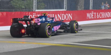 Colapinto abandonó en el Gran Premio de Singapur tras un problema mecánico