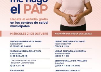 BAHIA BLANCA: Campaña “Me cuido, me hago el PAP”